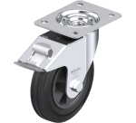 BLICKLE - Roulette pivotante à frein Ø 160mm bandage caoutchouc SBR 135kg - LE-VPP 160R-FI