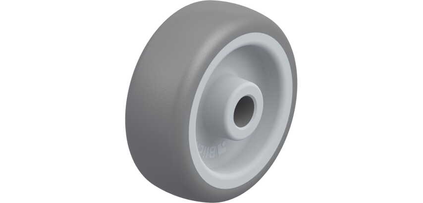 BLICKLE - Roue Ø 50mm bandage caoutchouc TPE 50kg - TPA 50/8G