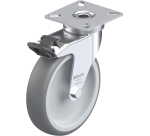 BLICKLE - Roulette pivotante à frein Ø 100mm bandage caoutchouc TPE 70kg - LPA-TPA 100G-FI