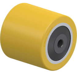BLICKLE - Galet de transpalettes Ø 85mm bandage polyuréthane PU 770kg - HTHW 85x80/12-85K