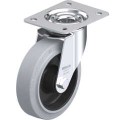 BLICKLE - Roulette pivotante Ø 160mm bandage caoutchouc NR 300kg - LE-POEV 160R-SG