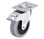 BLICKLE - Roulette pivotante à frein Ø 160mm bandage caoutchouc NR 300kg - LE-POEV 160R-FI-SG