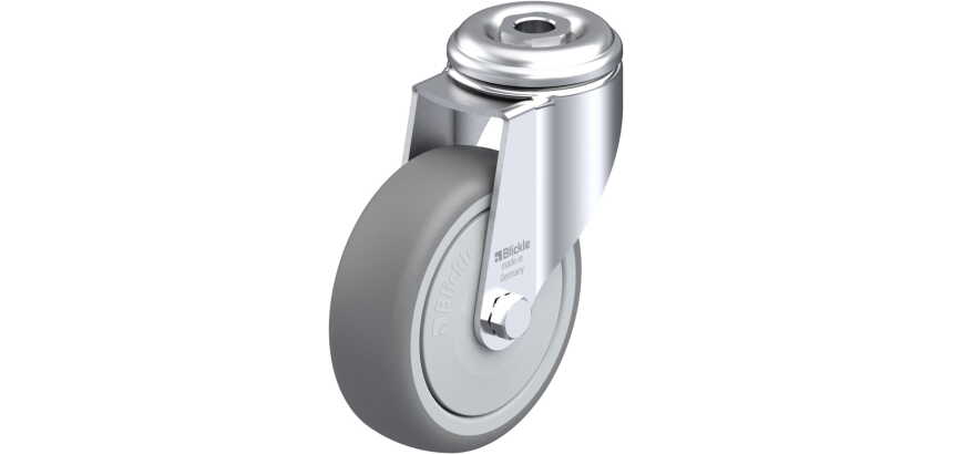 BLICKLE - Roulette pivotante Ø 100mm bandage caoutchouc TPE 110kg - LKRA-TPA 101KF