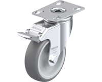 BLICKLE - Roulette pivotante à frein Ø 100mm bandage caoutchouc TPE 110kg - LKPA-TPA 101G-FI