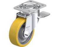 BLICKLE - Roulette pivotante à frein Ø 150mm bandage polyuréthane PU 800kg - LH-GTH 150K-ST