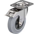 BLICKLE - Roulette pivotante à frein Ø 125mm bandage caoutchouc SBR 100kg - LEX-VPP 125G-FI-SG