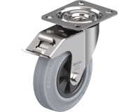 BLICKLE - Roulette pivotante à frein Ø 125mm bandage caoutchouc SBR 100kg - LEX-VPP 125G-FI-SG