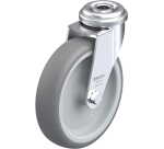 BLICKLE - Roulette pivotante Ø 100mm bandage caoutchouc TPE 70kg - LRA-TPA 100G
