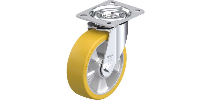 BLICKLE - Roulette pivotante Ø 125mm bandage polyuréthane PU 250kg - L-ALTH 125K