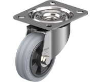 BLICKLE - Roulette pivotante Ø 80mm bandage caoutchouc SBR 50kg - LEX-VPP 80XR-SG