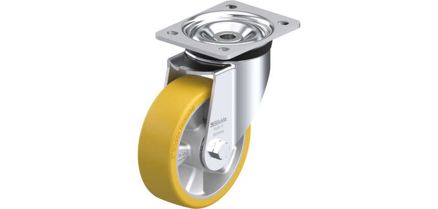 BLICKLE - Roulette pivotante Ø 150mm bandage polyuréthane PU 600kg - LK-ALTH 150K