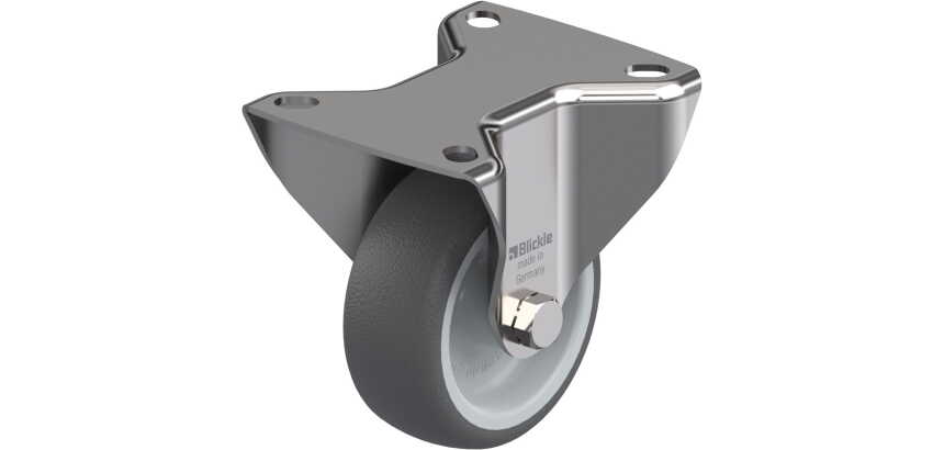 BLICKLE - Roulette fixe Ø 80mm bandage polyuréthane TPU 150kg - BX-PATH 80G