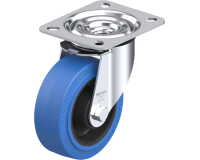 BLICKLE - Roulette pivotante Ø 100mm bandage caoutchouc NR 150kg - LE-POEV 100R-SB