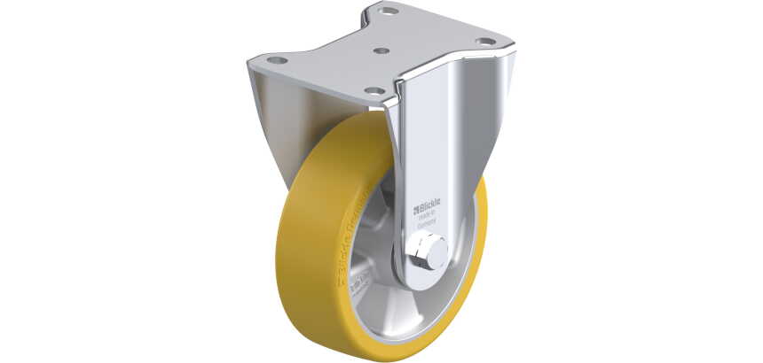 BLICKLE - Roulette fixe Ø 150mm bandage polyuréthane PU 650kg - BH-ALTH 150K
