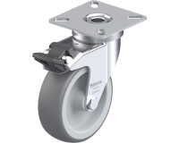 BLICKLE - Roulette pivotante à frein Ø 75mm bandage caoutchouc TPE 75kg - LPA-TPA 75G-FI