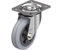 BLICKLE - Roulette pivotante Ø 100mm bandage caoutchouc SBR 70kg - LEX-VPP 100XR-SG