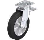 BLICKLE - Roulette pivotante à frein Ø 250mm bandage caoutchouc NR 650kg - LH-ALEV 250K-ST