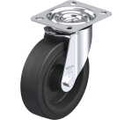 BLICKLE - Roulette pivotante Ø 125mm bandage caoutchouc NR 150kg - LE-POEV 125R