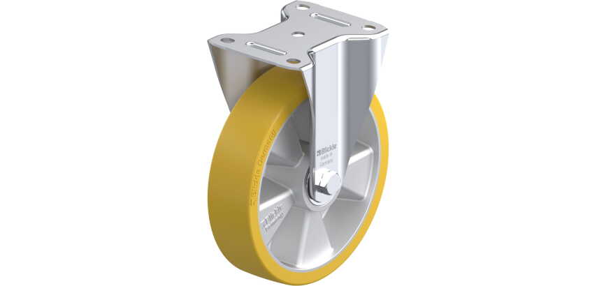 BLICKLE - Roulette fixe Ø 200mm bandage polyuréthane PU 400kg - B-ALTH 200K