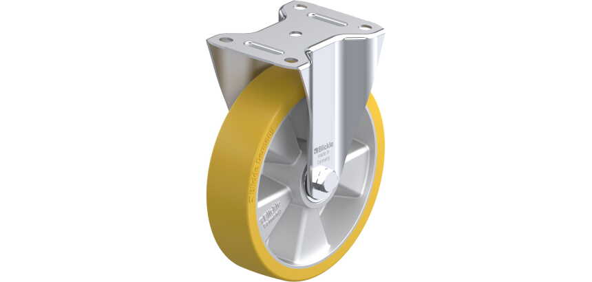 BLICKLE - Roulette fixe Ø 200mm bandage polyuréthane PU 400kg - B-ALTH 200K