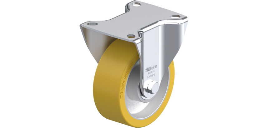 BLICKLE - Roulette fixe Ø 100mm bandage polyuréthane PU 250kg - B-ALTH 100K