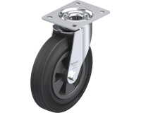 BLICKLE - Roulette pivotante Ø 200mm bandage caoutchouc SBR 205kg - LE-VPP 200R
