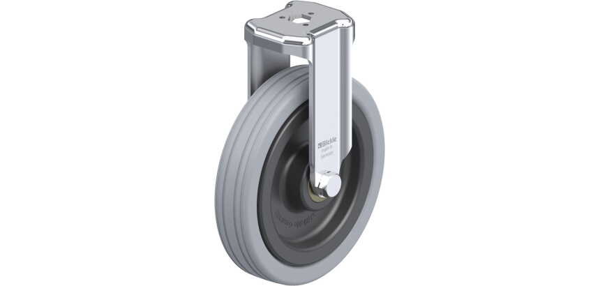 BLICKLE - Roulette fixe Ø 125mm bandage caoutchouc SBR 100kg - BKRA-VPA 125K