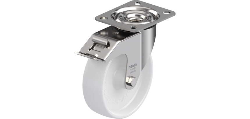 BLICKLE - Roulette pivotante à frein Ø 125mm bandage polyamide PA 6.6 150kg - LEX-PO 125G-FI