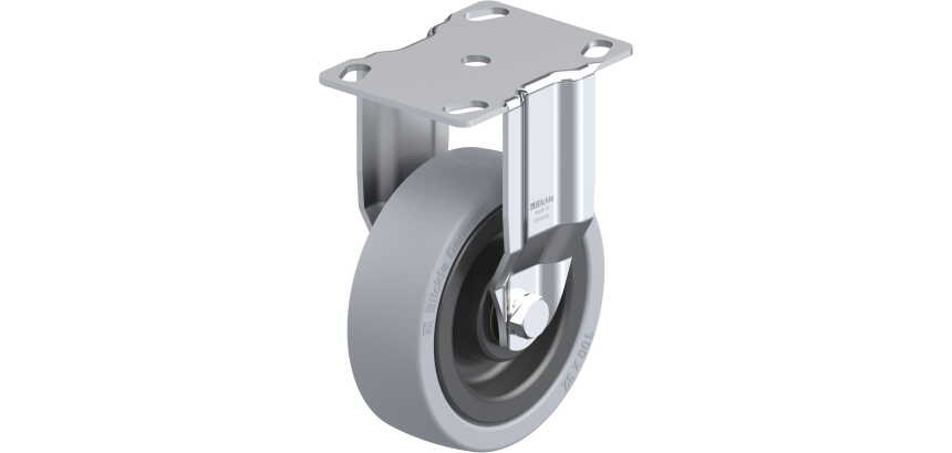 BLICKLE - Roulette fixe Ø 100mm bandage caoutchouc SBR 110kg - BKPA-VPA 101K