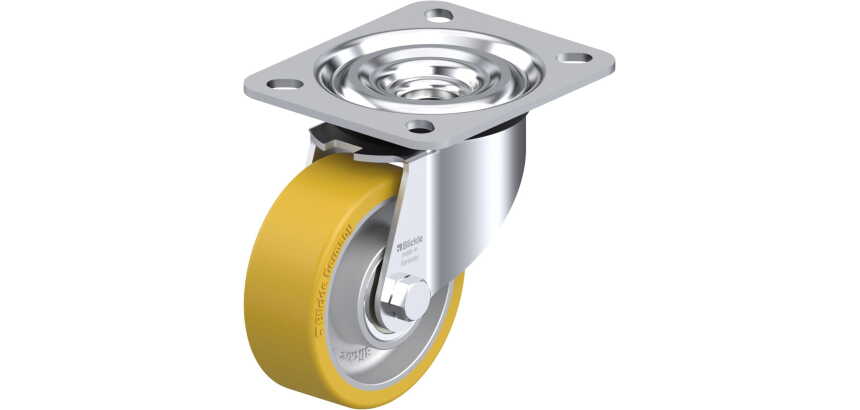 BLICKLE - Roulette pivotante Ø 80mm bandage polyuréthane PU 200kg - L-ALTH 80K