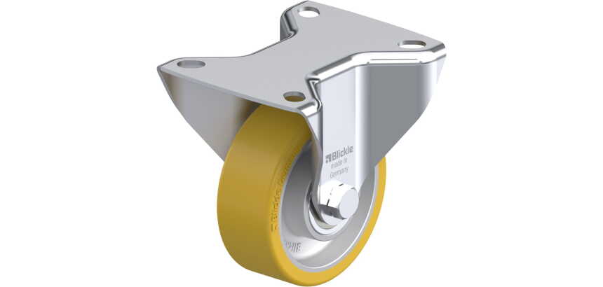 BLICKLE - Roulette fixe Ø 80mm bandage polyuréthane PU 200kg - B-ALTH 80K