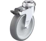 BLICKLE - Roulette pivotante à frein Ø 100mm bandage caoutchouc TPE 70kg - LRA-TPA 100G-FI
