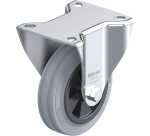 BLICKLE - Roulette fixe Ø 100mm bandage caoutchouc SBR 70kg - B-VPP 100G-SG
