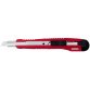 Cutter pro, lame: 9 mm, avec clip, rouge/noir