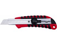 Cutter pro, lame: 18 mm, rouge/noir