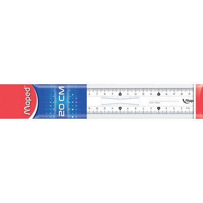 Règle plate Start 146, 200 mm, en plastique, avec