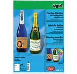 Etiquette pour bouteilles, 80 x 120 mm, 85 g/m2