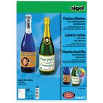 Etiquette pour bouteilles, 80 x 120 mm, 85 g/m2