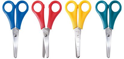 Ciseaux droitiers bouts ronds Wedo 13 cm