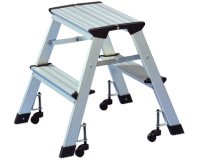 Gb_escabeau, en aluminium, capacite: 150 kg, 2 x 2 marches