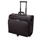 Valise pour pilotes 'SAN REMO', en similicuir, noir