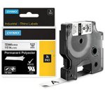 DYMO RHINO Etiquette industrielle en polyester noir/blanc