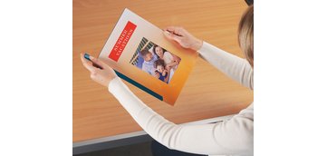 Peigne à relier, A4, hauteur remplissage: 15 mm,noir