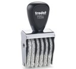 Numéroteur 6 positions, taille empreinte: 9 x 41 mm