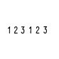 Numéroteur 8 positions, taille empreinte: 4 x 32 mm