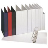 Classeur 4 anneaux cartonné Esselte personnalisable A4 - Dos 3,5 cm blanc