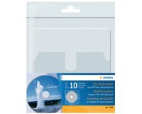 pochette autocollante pour 1 CD/DVD, en PP,