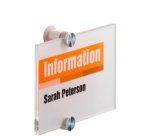 Plaque de porte CRYSTAL SIGN, (L)105 x (H)105 mm