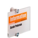 Plaque de porte CRYSTAL SIGN, (L)148 x (H)148 mm
