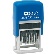 Tampon numéroteur Mini Dateur S126, 6 positions